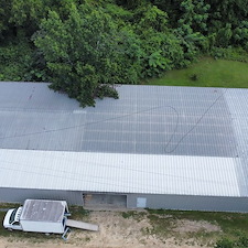10-Year-Uniflex-Acrylic-Waterproof-System-over-the-metal-roof-at-Russell-Hilton-Cabinet-Shop-in-Odum-GA 3
