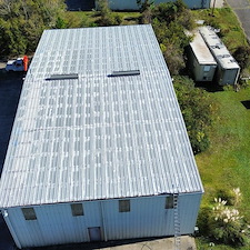 10-Year-Uniflex-White-Acrylic-Roof-System-over-metal-for-Trauma-One-in-Yulee-Florida 0