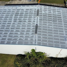 10-Year-Uniflex-White-Acrylic-Roof-System-over-metal-for-Trauma-One-in-Yulee-Florida 2