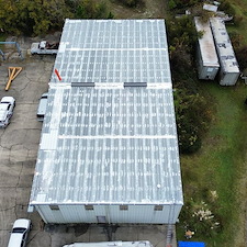 10-Year-Uniflex-White-Acrylic-Roof-System-over-metal-for-Trauma-One-in-Yulee-Florida 1