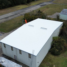 10-Year-Uniflex-White-Acrylic-Roof-System-over-metal-for-Trauma-One-in-Yulee-Florida 7