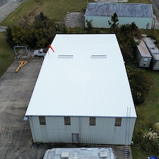 10-Year-Uniflex-White-Acrylic-Roof-System-over-metal-for-Trauma-One-in-Yulee-Florida 8
